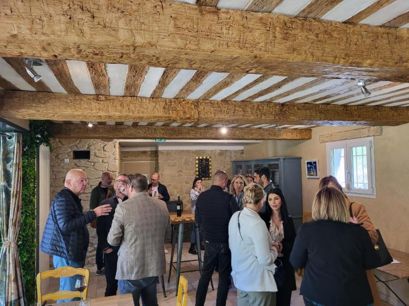 Réunion-réseau du club Quartier d'Affaires Carpentras au Bistrot de la Gare à Pernes